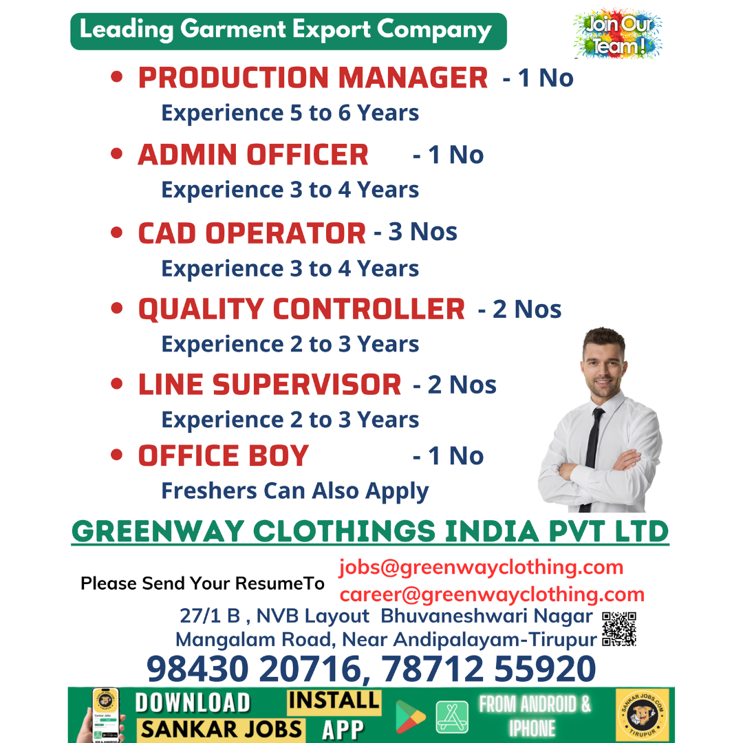 Garment Jobs